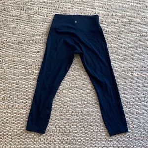 Lululemon Wunder Crop ‘23 Navy Leggings